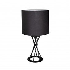 VEIOZA SPICE, 30X30X52 CM, E27, 40 W, METAL/TEXTIL, NEGRU