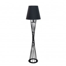 LAMPADAR SPICE, 38X38X158 CM, E27, 40 W, METAL/TEXTIL, NEGRU