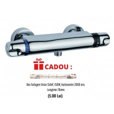 Baterie dus cu termostat Sidef Fruh + CADOU bec halogen liniar 150W