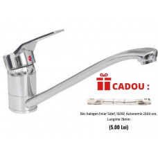 Baterie bucatarie Sidef Quelle + CADOU Bec halogen liniar 150W