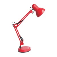 LAMPA DE BIROU KURT, 1XE27, 40W, 12.5X14X60 CM, ROSU