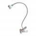 LAMPA BIROU CU CLAMA MAXIMILIAN, LED, ALIAJ ZINC, 3X3X48.5 CM, 3W, ALB