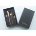 SET TACAMURI INOX, 24 PIESE, FINISAJ CUPRU MAT