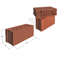 Bloc ceramic 375 x 140 x 188