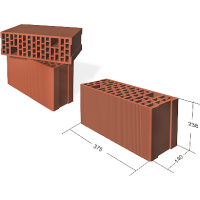 Bloc ceramic 375 x 140 x238